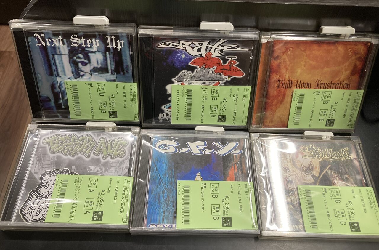 10/9(木)PUNK中古CD新入荷情報】NEW SCHOOL HC～NYHC～BEATDOWN約40枚