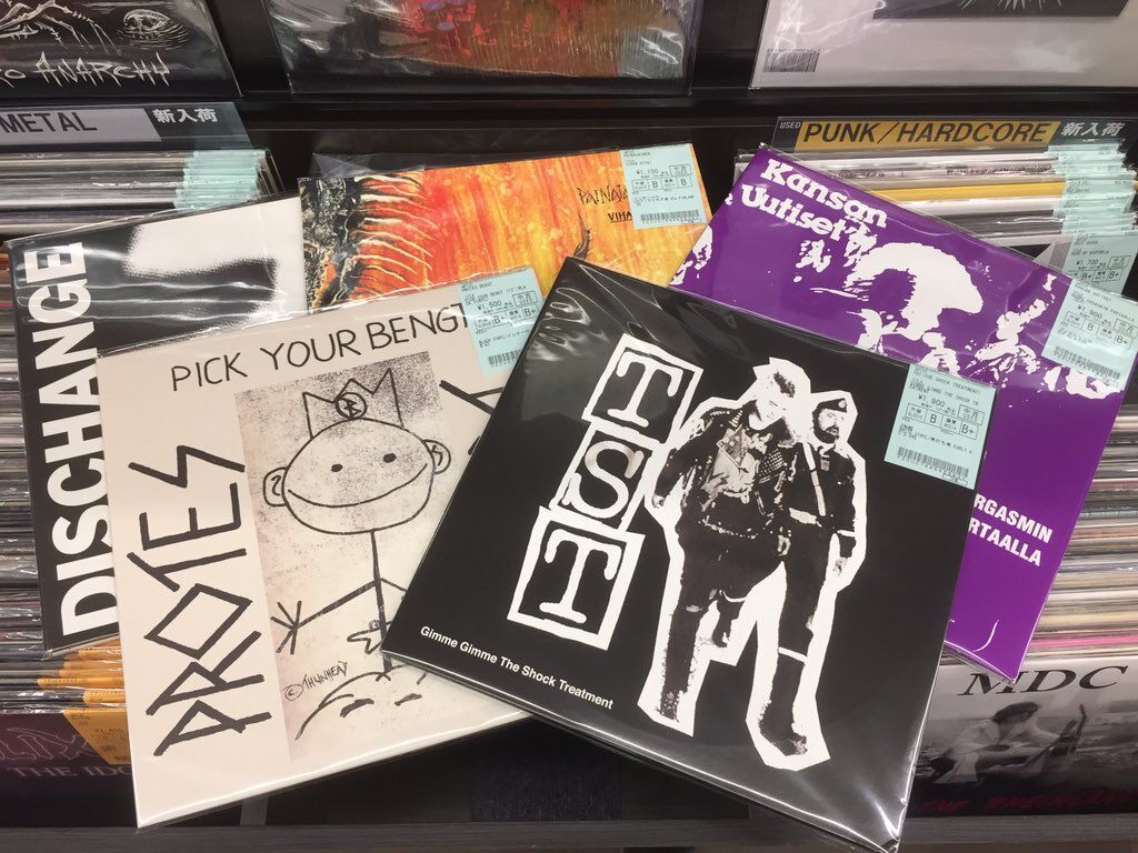 8/9(水) PUNK中古レコード新入荷情報②】80's 北欧D-BEAT HC中心にPUNK