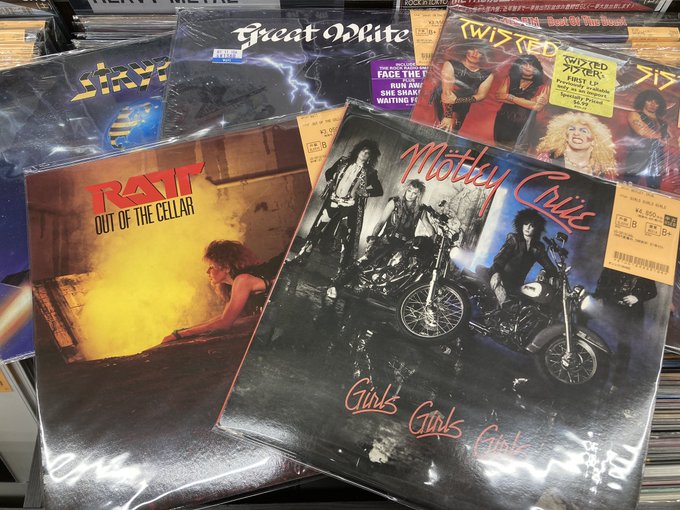 8/21(木) METAL中古レコード新入荷情報】L.A. METAL、NWOBHMなど