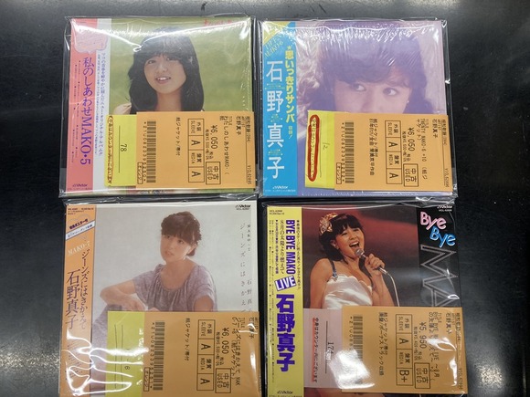 10/16(水) 石野真子、紙ジャケット中古CDまとめて4タイトル入荷しま