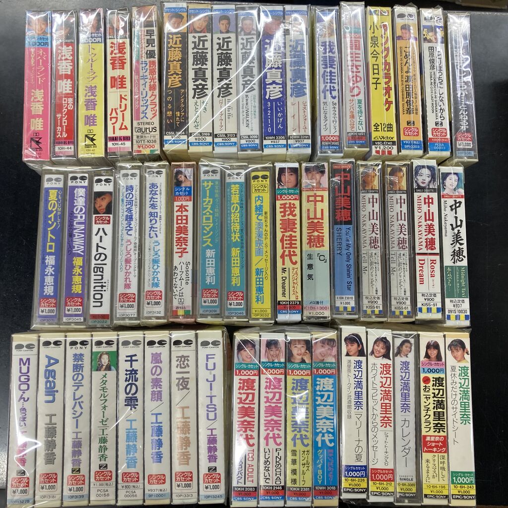 昭和８０年代　アイドルカセットテープ６種 昭和80年代 アイドルカセットテープ6種 - メルカリ