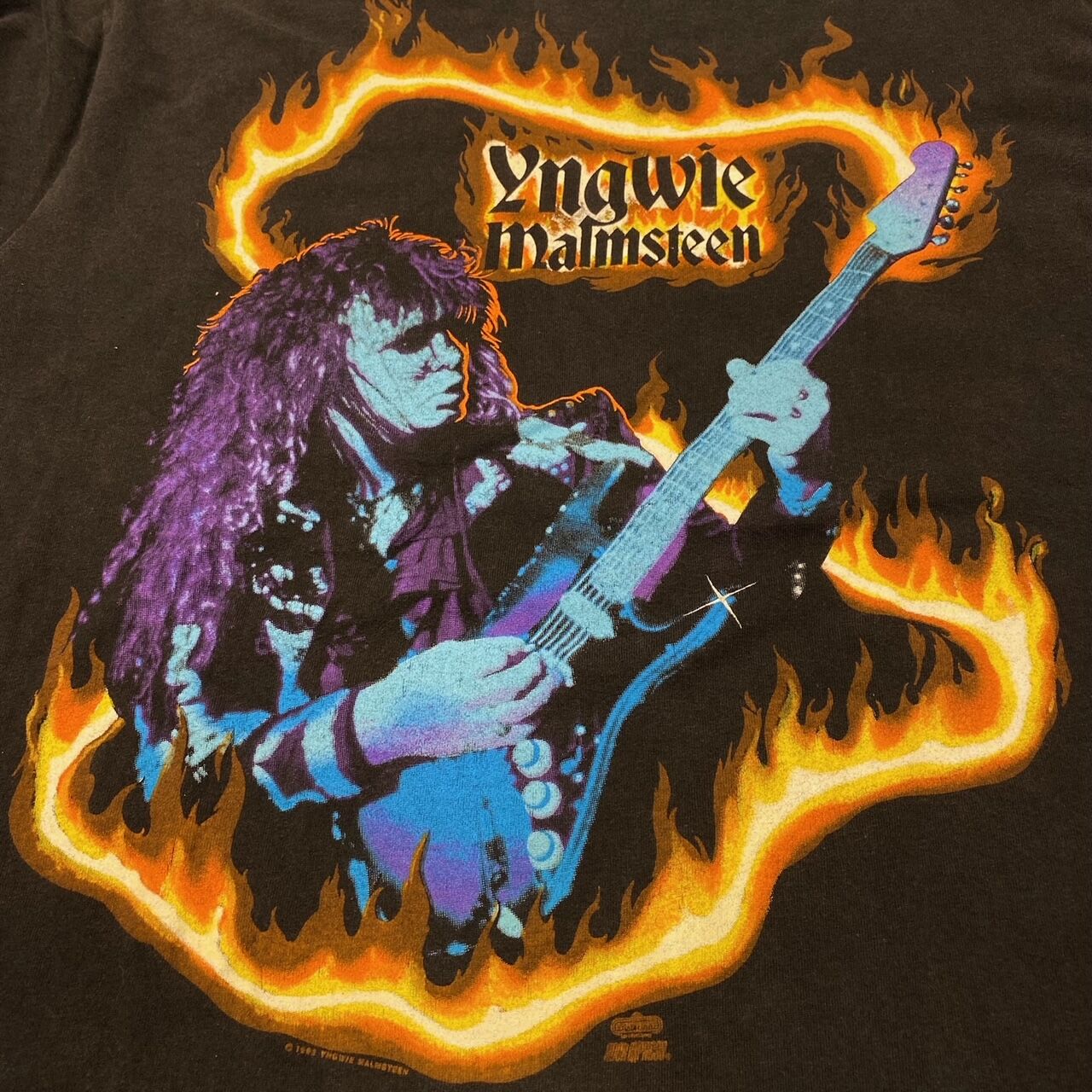 DAGNI] Yngwie Malmsteen ギタリスト ロック バンド Tシャツ