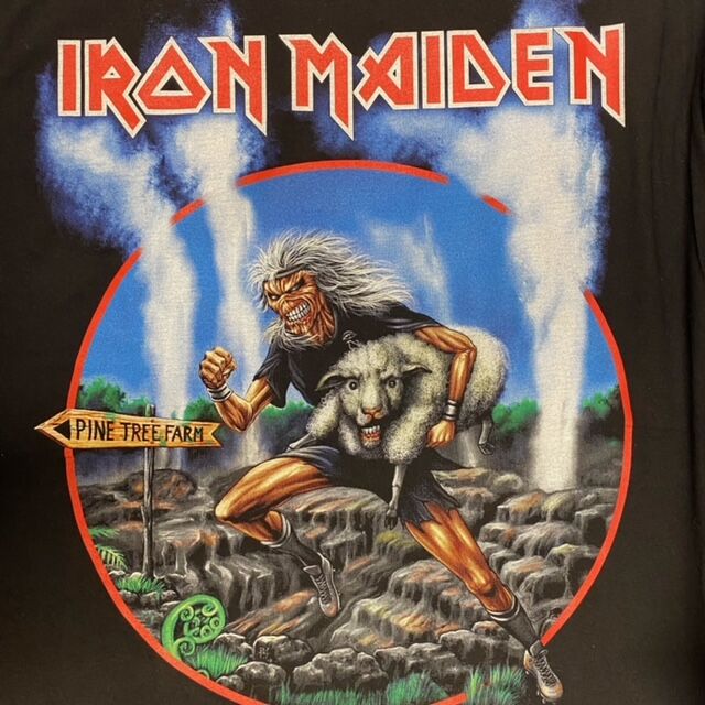 超貴重！】初期IRON MAIDEN 直筆サイン入りハンカチ(^_−)−☆ タオルの