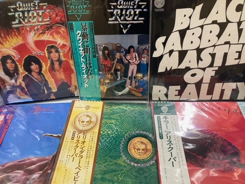 8月10日(木)ロック国内廃盤レコードがまとまって入荷