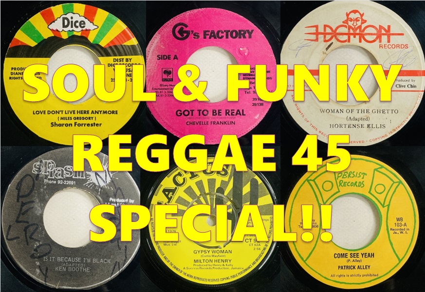 REGGAE】-ソウル・レゲエ- ソウル＆ファンキ－・レゲエの7インチ