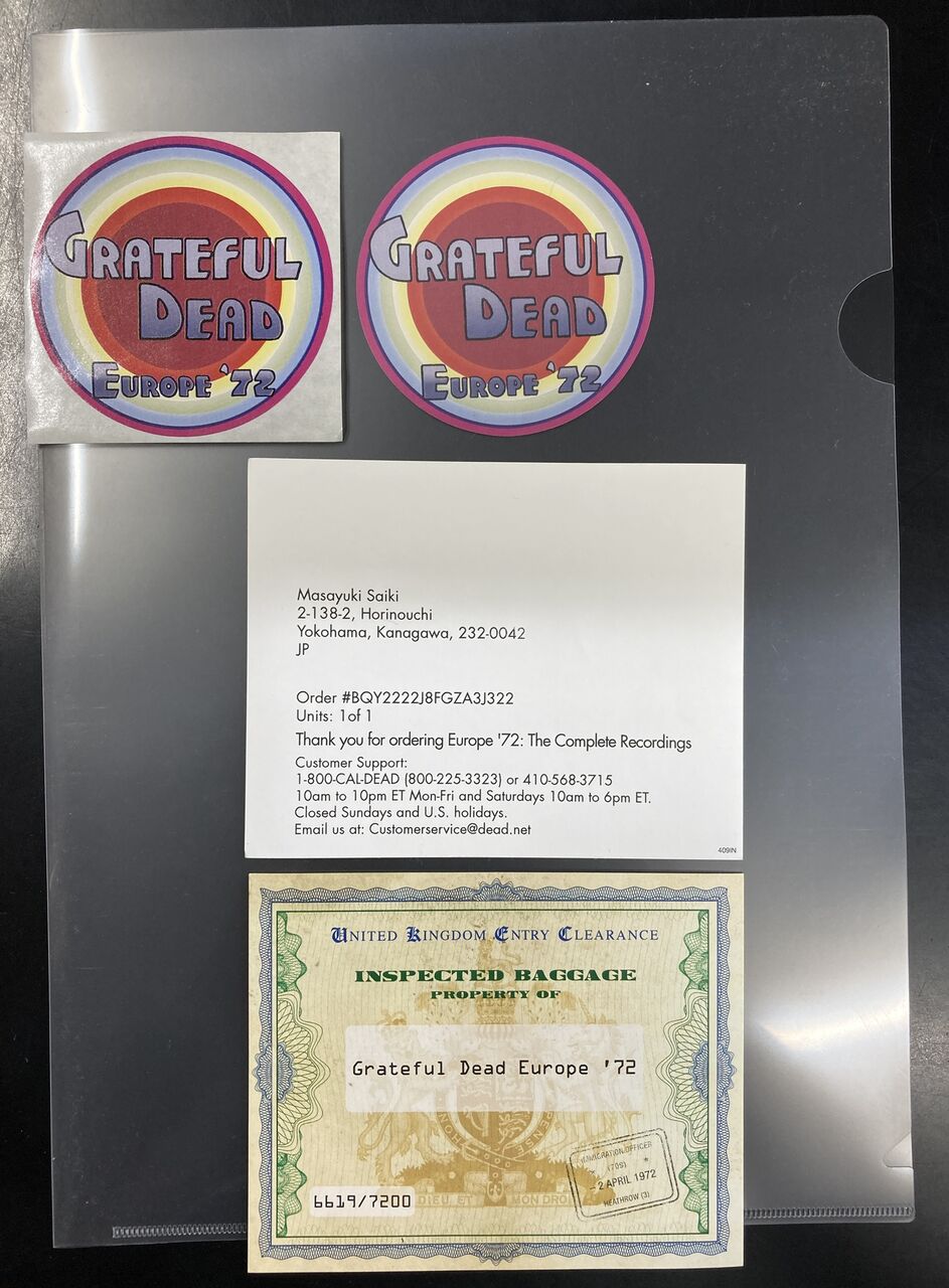 GRATEFUL DEAD大量入荷!!トランク型BOXやWINTERLAND 1973と1977のBOX