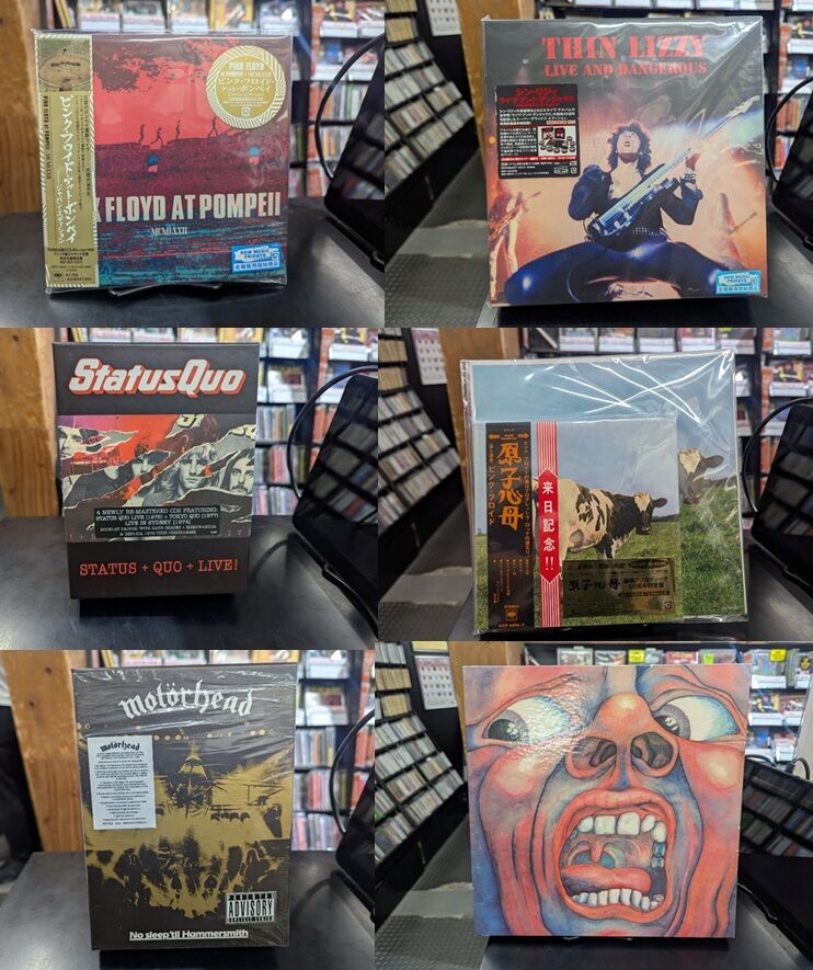LIVEDVD のの様 THIN LIZZY、MOTORHEAD、STATUS QUOの廃盤ボックスなどが入荷