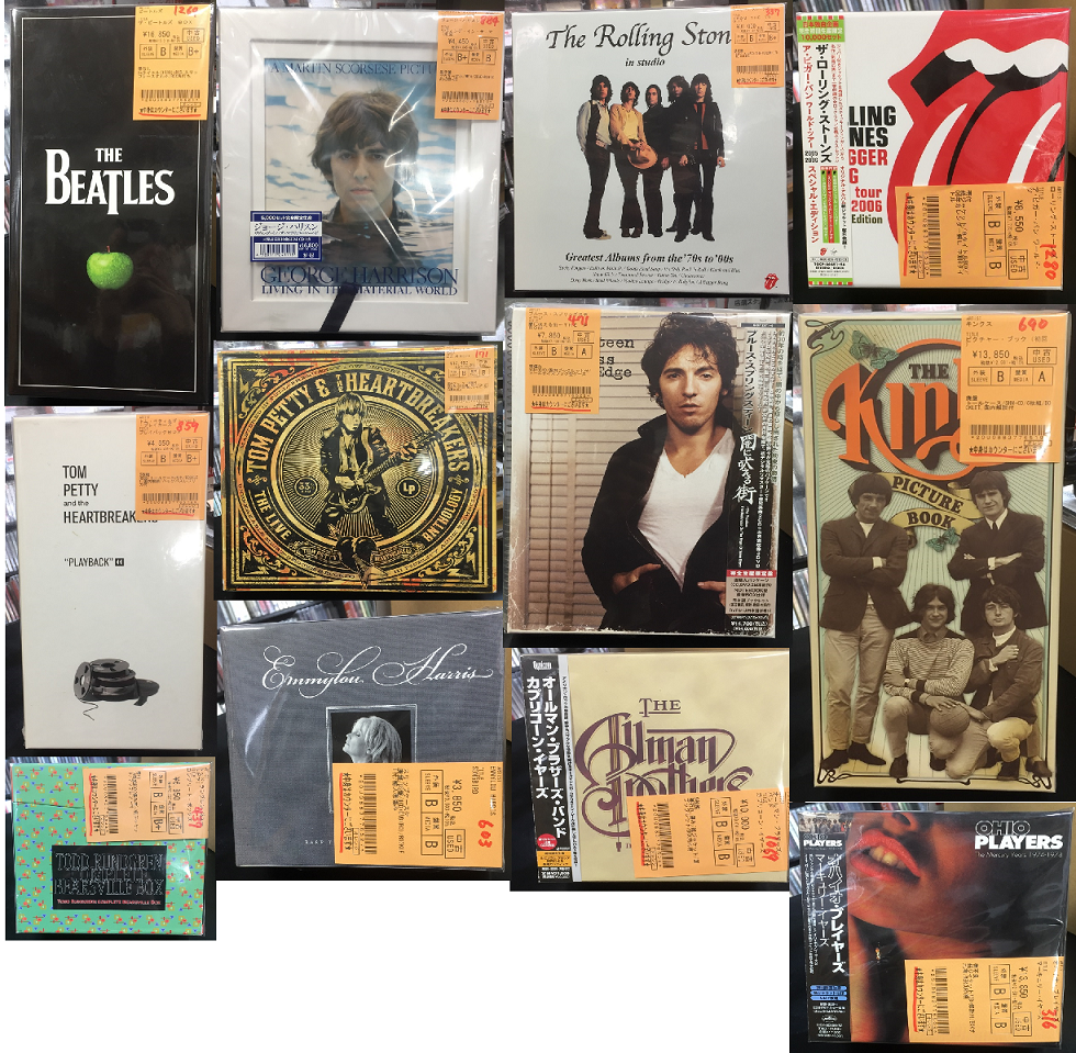 BEATLES「STEREO BOX」や、ROLLING STONES「FROM THE 70'S TO BEATLES「STEREO BOX」や、ROLLING STONES「FROM THE 70'S TO