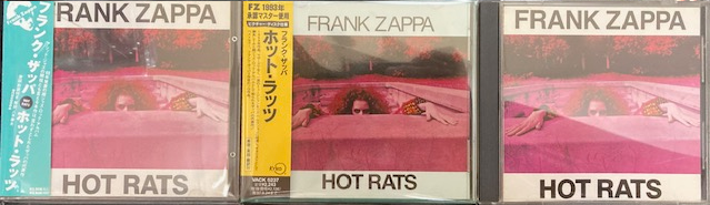 10/24(金) FRANK ZAPPA MSI盤、ビデオアーツ盤など100点入荷 