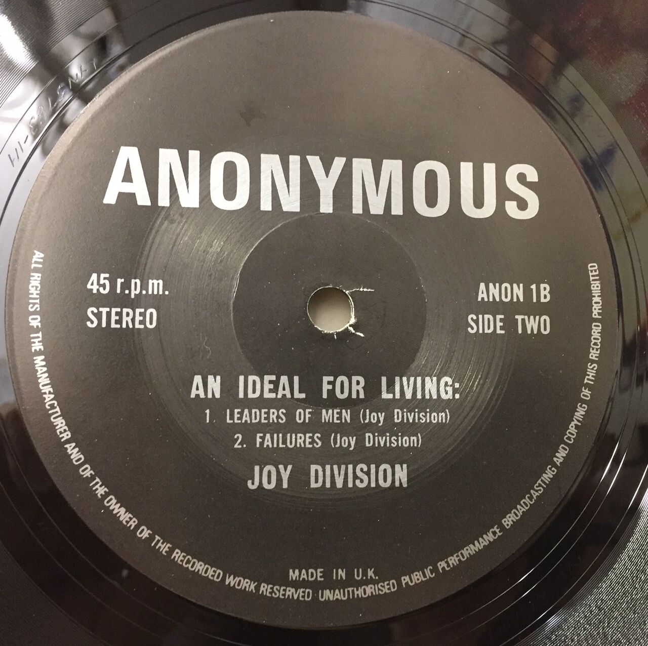 12/16(土) JOY DIVISION/NEW ORDER廃盤レコードセール