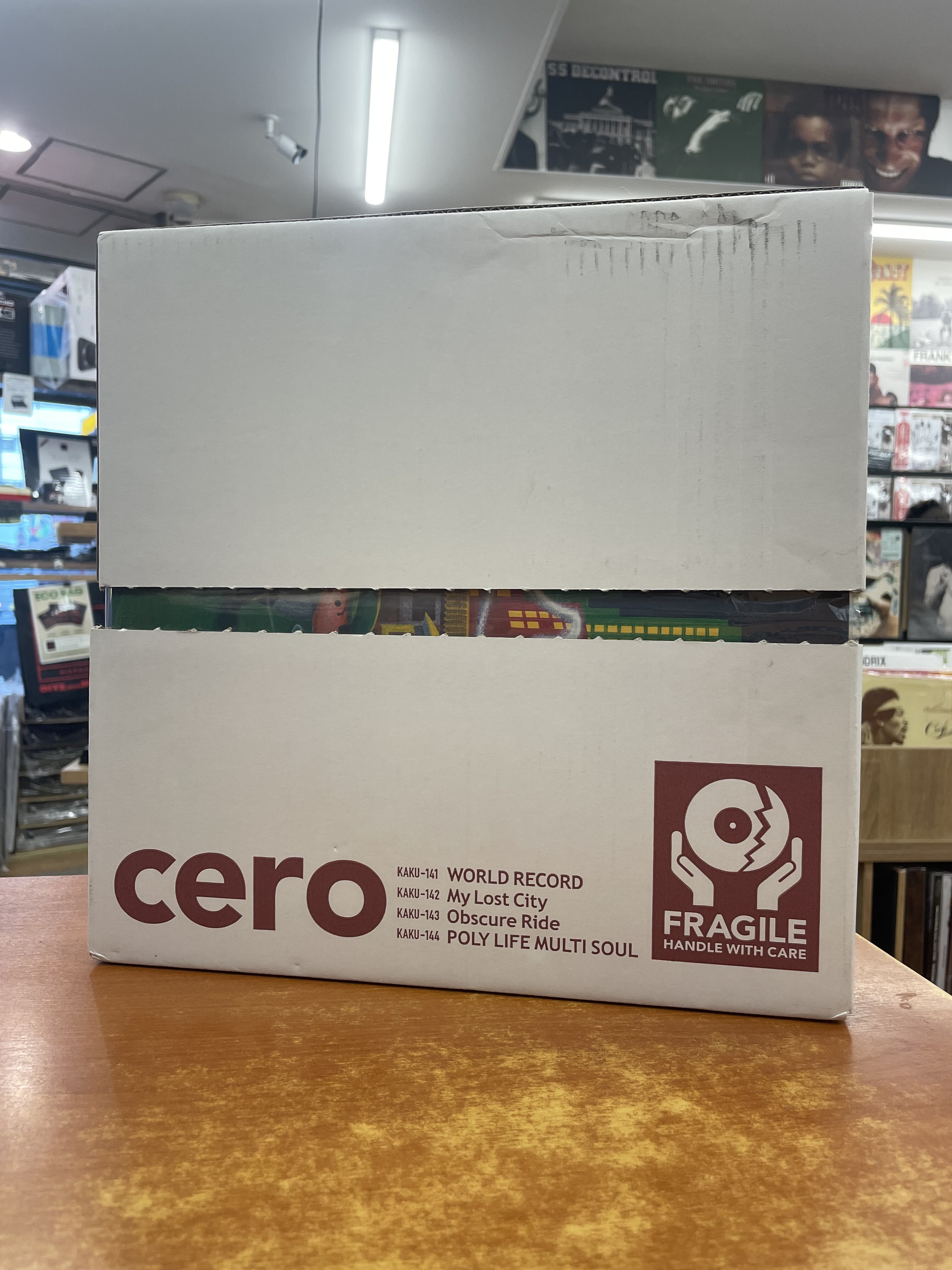 CERO [直筆サイン入りアナログ4タイトルオリジナル梱包箱(スリーブ