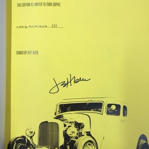SOLDOUT!! JEFF BECK直筆サイン入!350部限定『BECK01 SOLDOUT!! JEFF BECK直筆サイン入!350部限定『BECK01