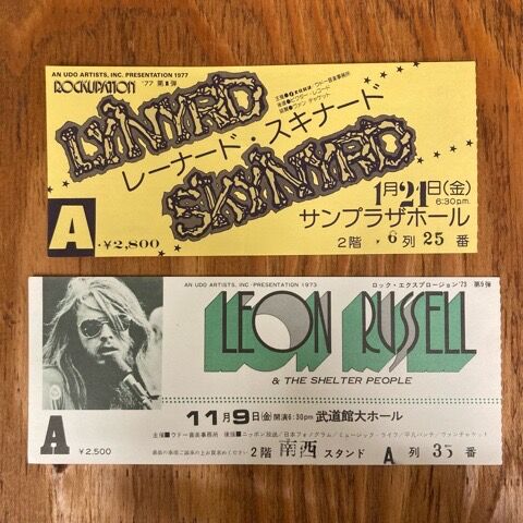 チケット半券79点 70年代＆初来日モノ多数！ レッド・ツェッペリン