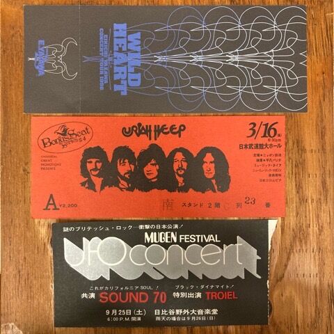 デヴィッド ボウイ 73年初来日コンサートパンフレット、半券 LP予約申込書 デヴィッド・ボウイ 1973年初来日コンサートパンフレット チケット半券