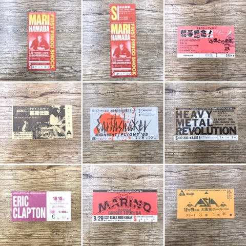 コンサートチケット 半券 NoBody1986～1990 ライブやコンサートチケットの半券の売りたい方必見│ストーンズ