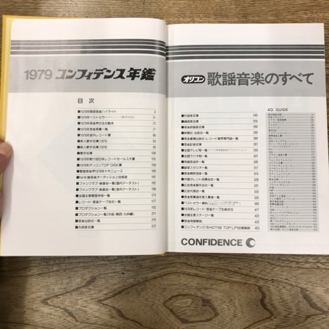 【水野容子さま専用】1979コンフィデンス年鑑　オリコン歌謡音楽のすべて