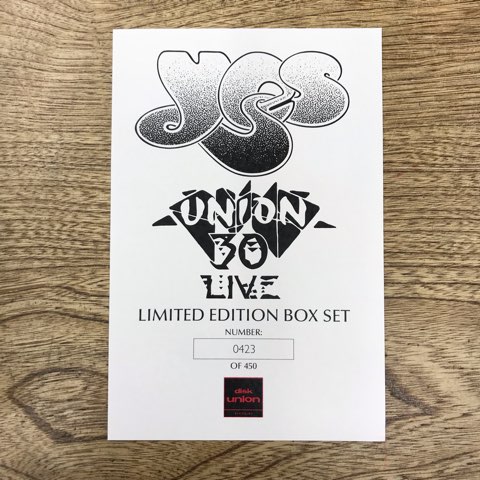 2022/8/27(土)【YES】「ユニオン30ライヴ:『結晶』ツアー30周年