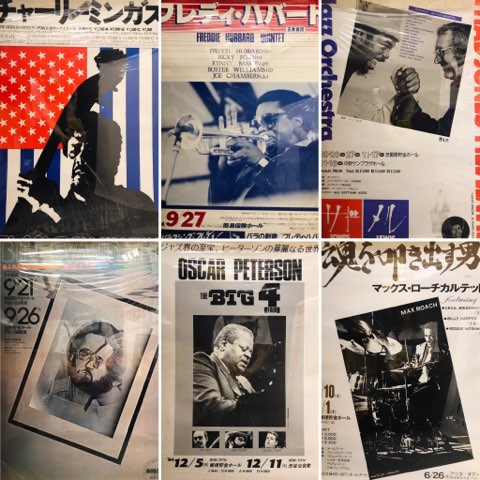 ビル・エバンス サイン色紙 とチラシ ビル・エヴァンス幻の来日公演ポスター含むJAZZ系ポスター7点入荷