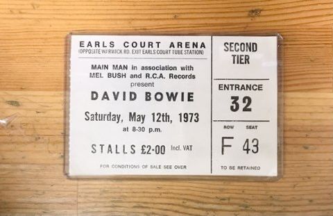 海外チケット半券16点 DAVID BOWIE, ROLLING STONES, BOB DYLANほか