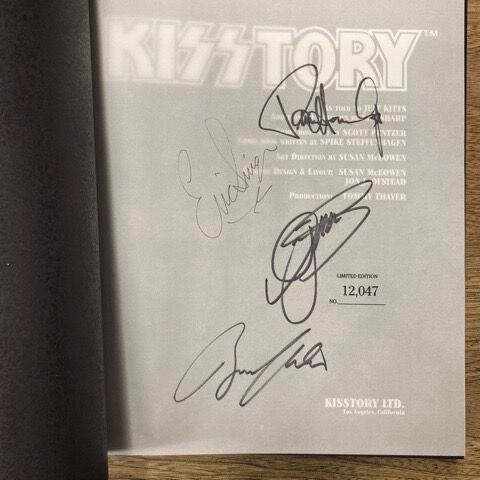 KISS 直筆サイン入り限定本　KISSTORY KISS キッス・メンバー直筆サイン入り 限定写真集 KISSTORY