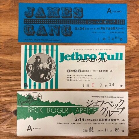 チケット半券79点 70年代＆初来日モノ多数！ レッド