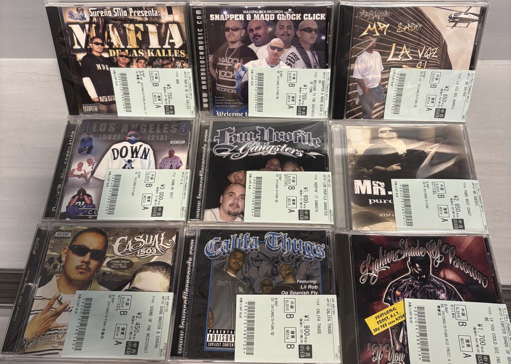 オンライン出品しました⇒7/1(水)中古入荷♢CHICANO GANGSTA RAP CD