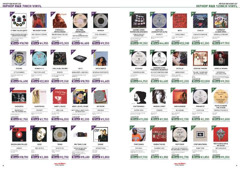 高価買取リスト】HIP HOP R&B WANT LIST 2023.10 ※2024年1月31日