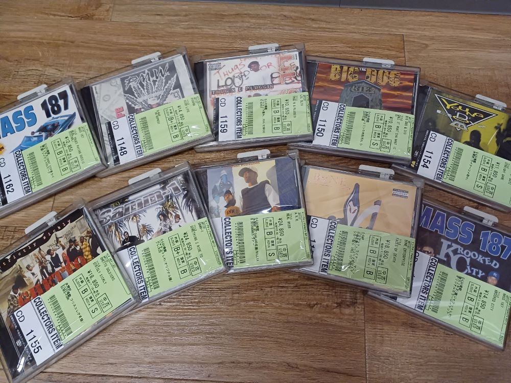 ◎11/12(日) GANGSTA RAP 中古CD お値段見直し品を中心に店頭コーナー