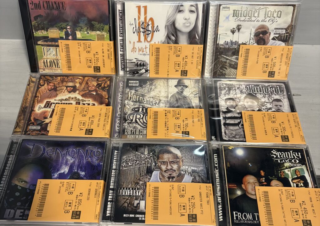 6/1(月)中古入荷♢CHICANO GANGSTA RAP CD入荷情報♢ : ディスク