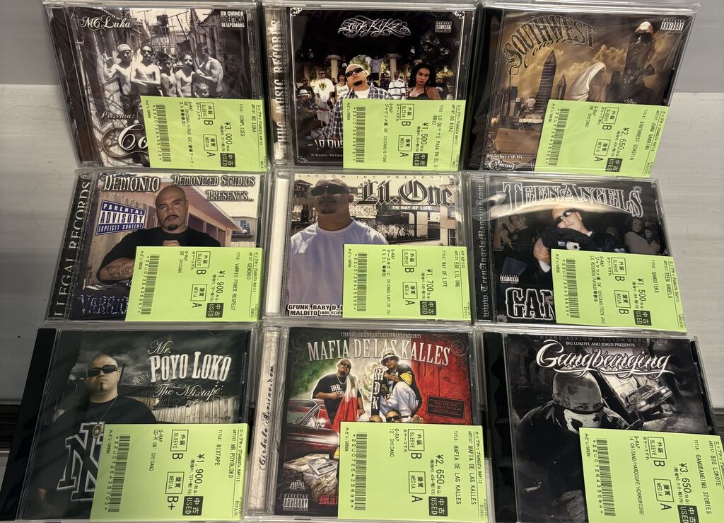 5/13(水)中古入荷♢CHICANO GANGSTA RAP CD入荷情報♢ : ディスク
