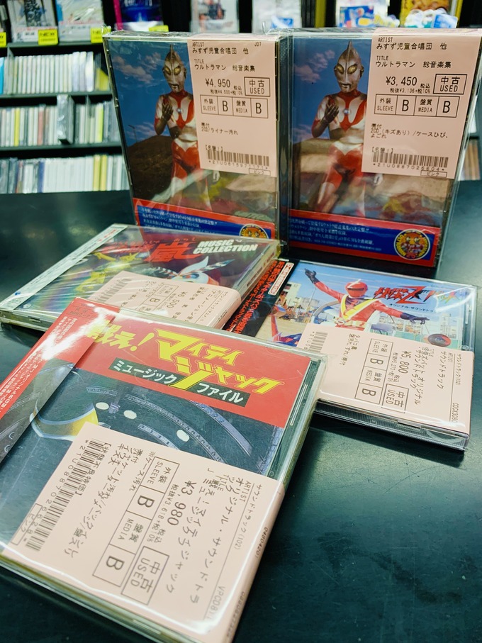 ☆中古新入荷☆稀少な特撮ヒーローサントラCDまとめて入荷!!〖マイティ