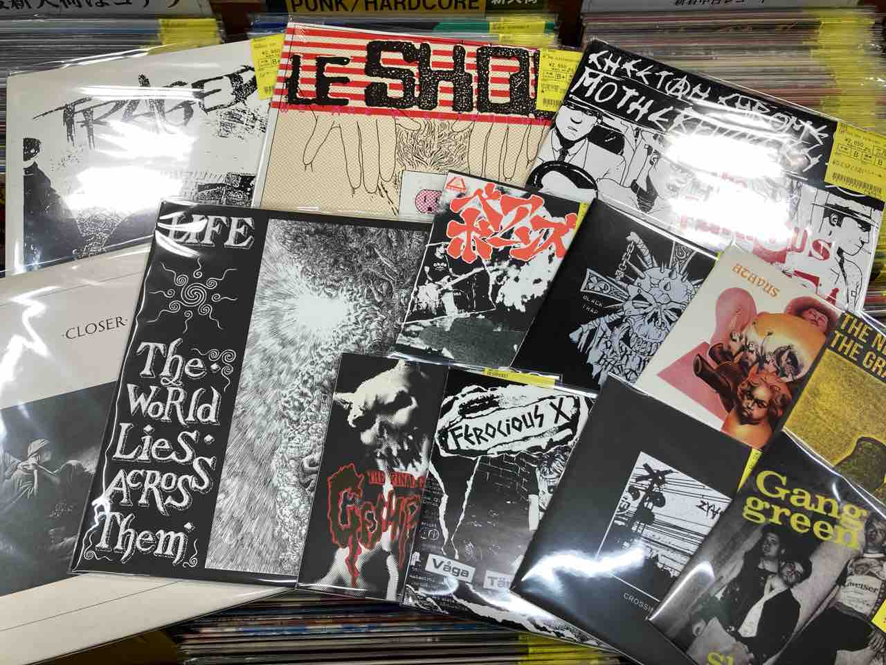 CRUST/POWERVIOLENCE/THRASH/SKINSなどの中古レコードが大量入荷