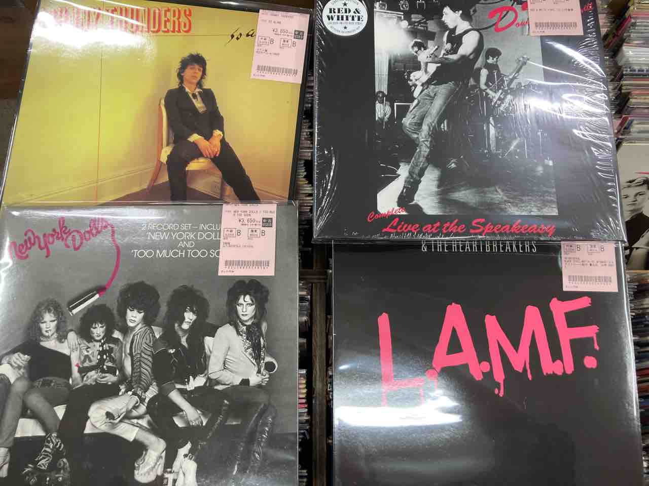 ジョニー・サンダース Johnny Thunders 日本盤帯付きレコード Johnny Thunders ジョニー・サンダース/Sweden 1985