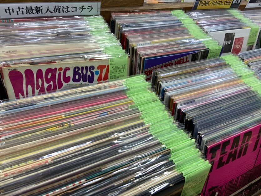 70'S PUNKやROCKを中心に中古LPが200枚オーバー入荷