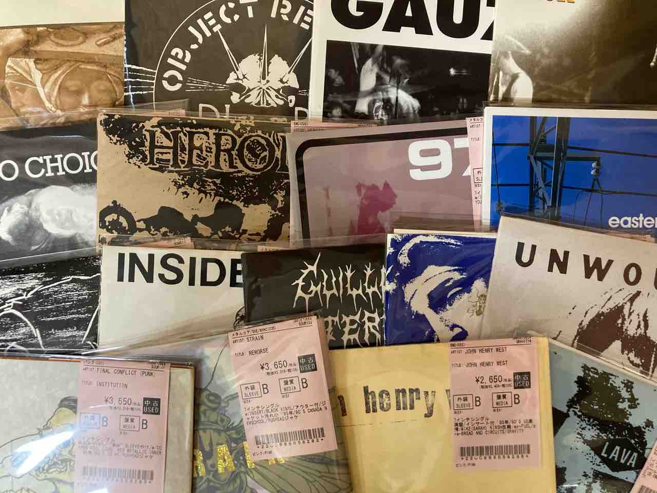 90'S HC/激情/EMO/MELODIC/日本のPUNK中心に中古7INCH大量入荷!!①
