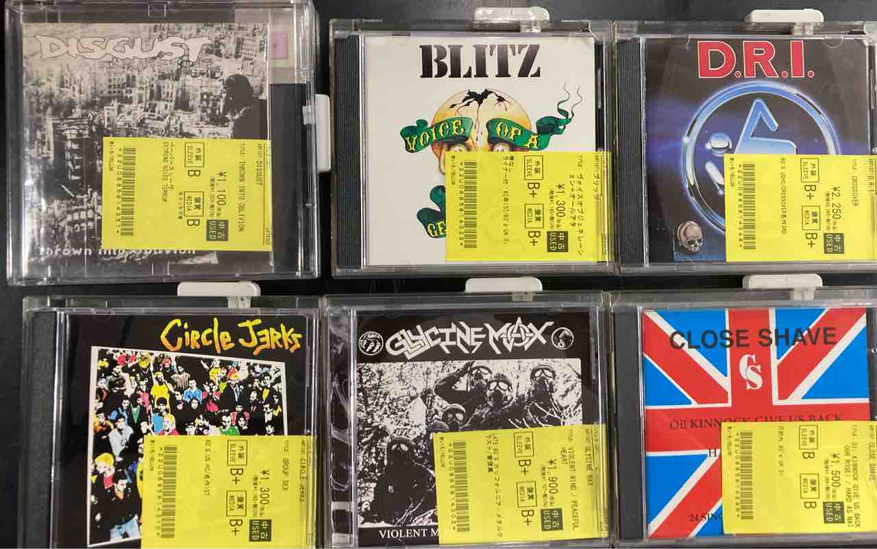 80'S HC/Oi!中心に中古CD大量入荷!!② : ディスクユニオン新宿パンク
