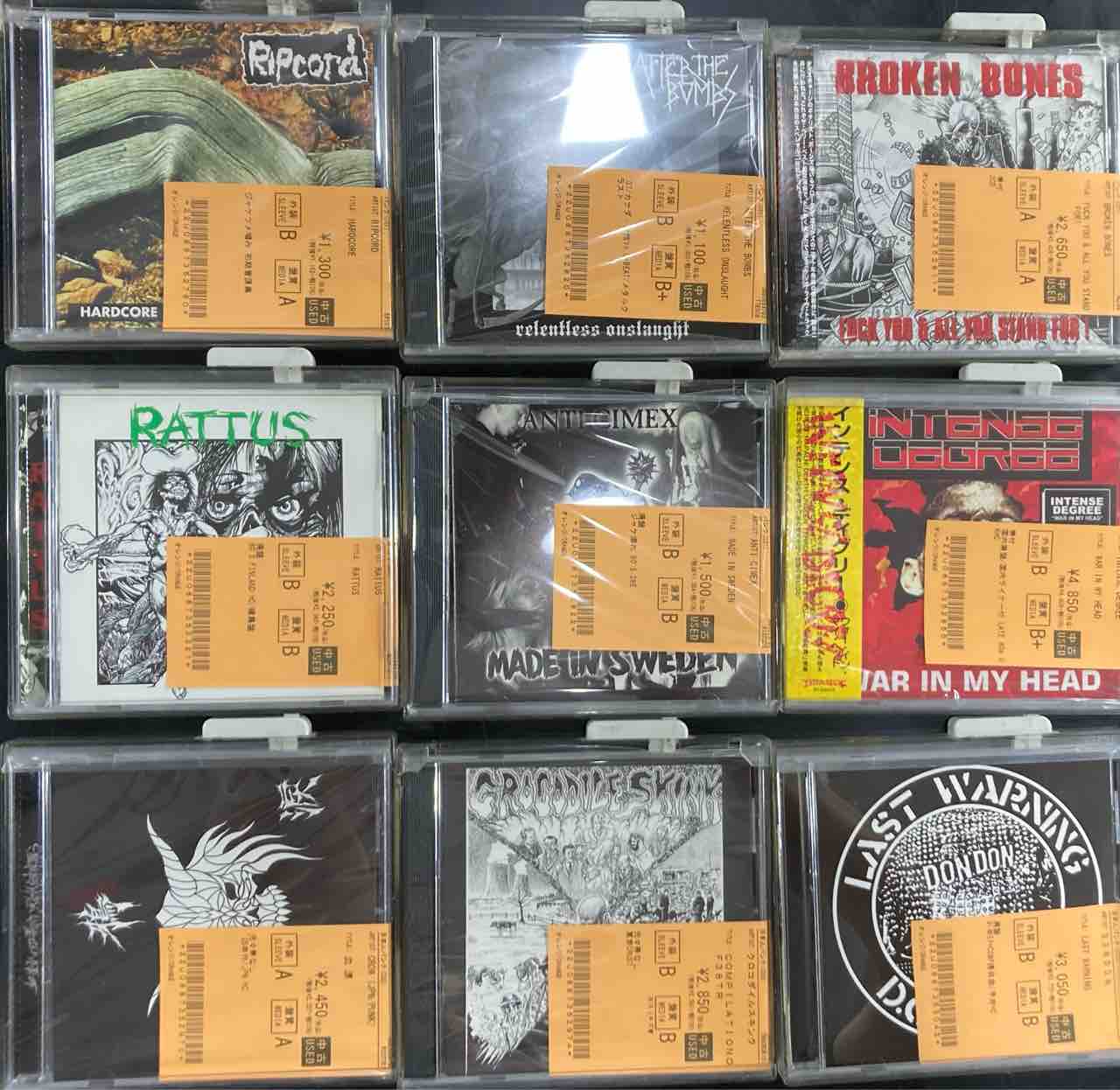 80'S/90'S HC中心に中古CD大量入荷!!① : ディスクユニオン新宿パンク