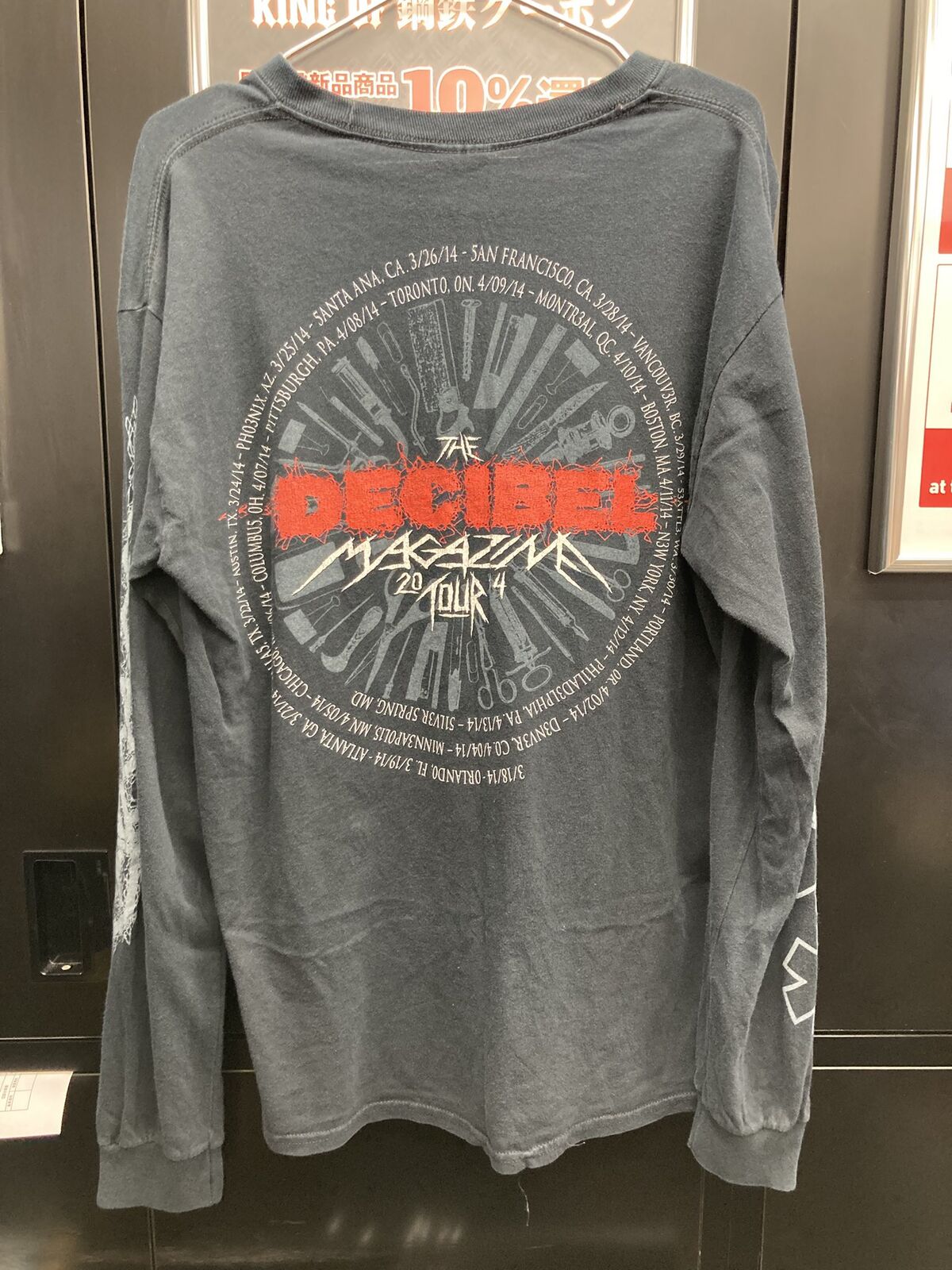 CARCASSの医療器具デザインロンTやDEVOURMENT、MORTIFY 等のデスメタル