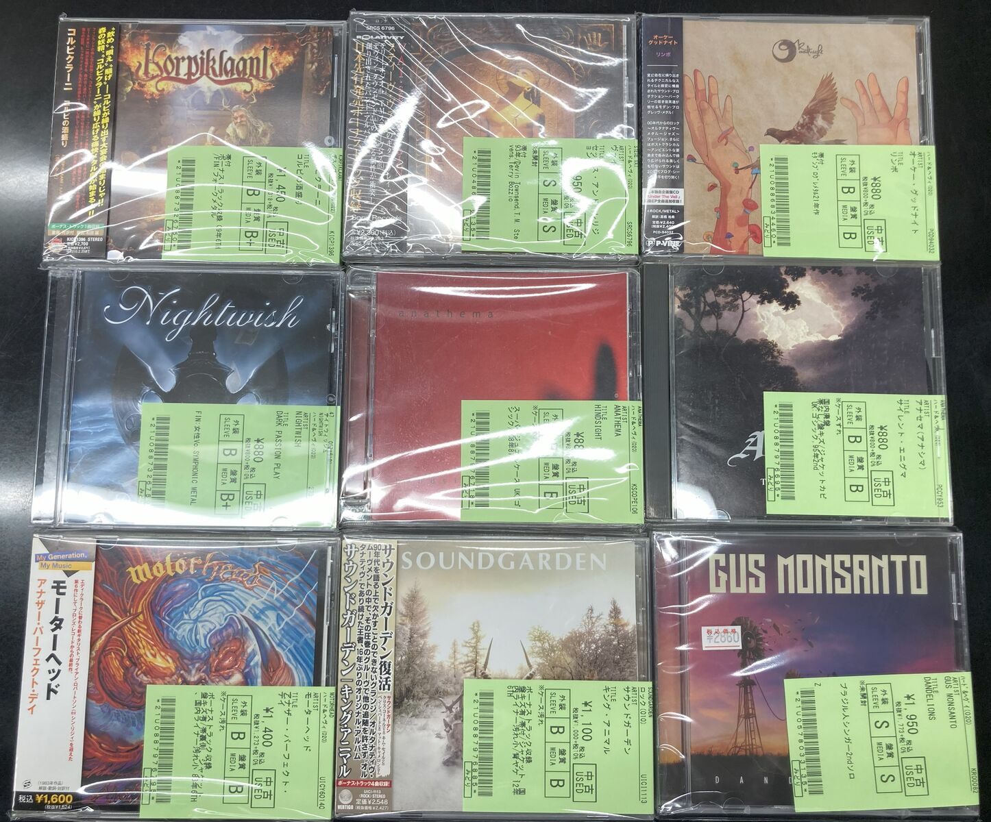 ANATHEMA、RATT、サウンドガーデン、モーターヘッドを始めHR/HM