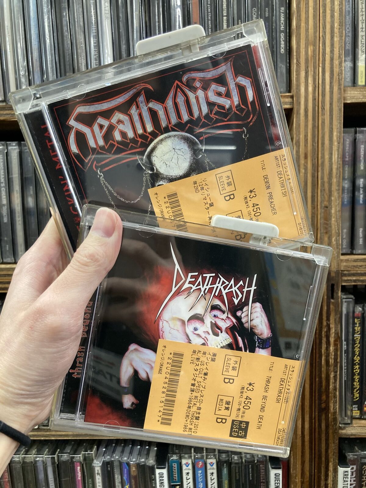 ANACRUSISのStormspell Records帯付盤やDEATHSTORM 、DEATHWISHなど 
