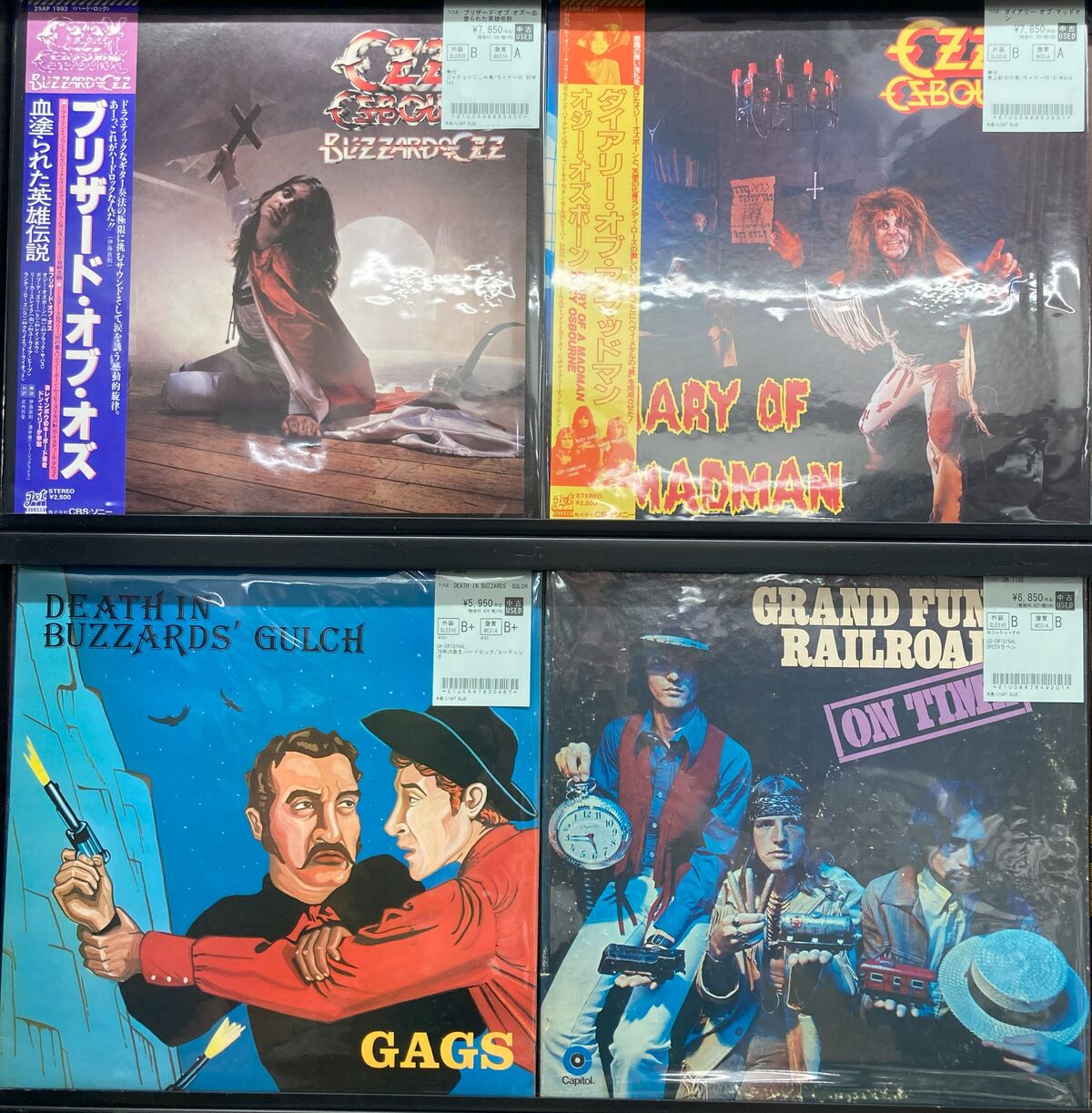 中古レコードが新着入荷！DEEP PURPLE/BLACK SABBATH/RUSH/OZZY 