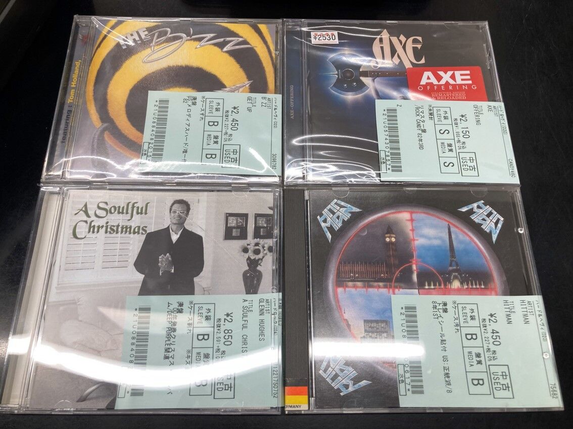 HR/HM、メロディアスハード、パワーメタル等の中古CDが約800点入荷しま 