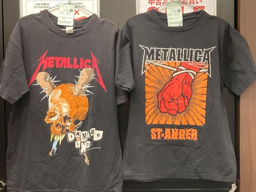 メタル中古バンドTシャツが約50点入荷しました!METALLICA/SLIPKNOT/IN