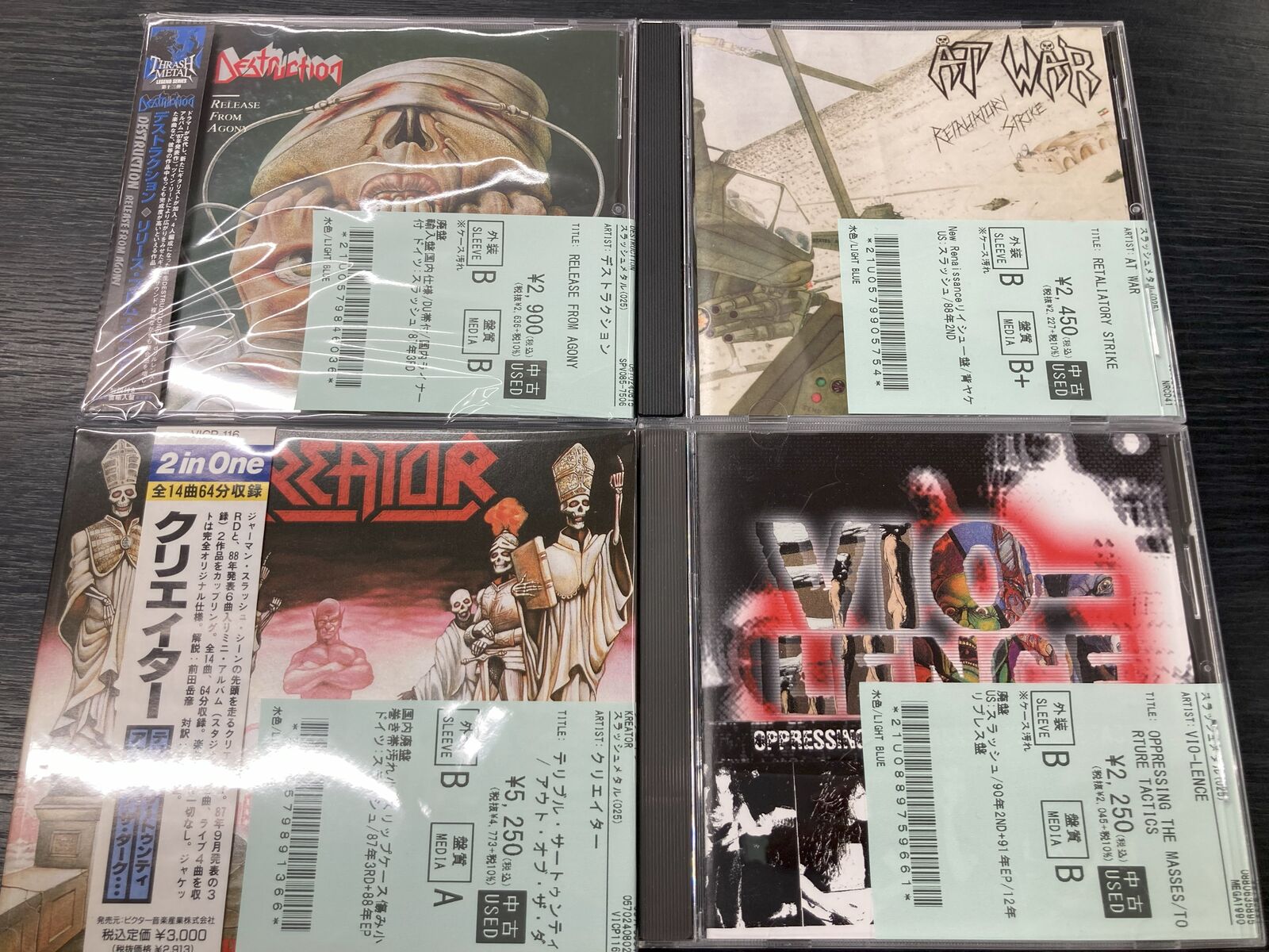 スラッシュメタルの中古CDが約50点入荷しました！AT WAR/VIO-LENCE 