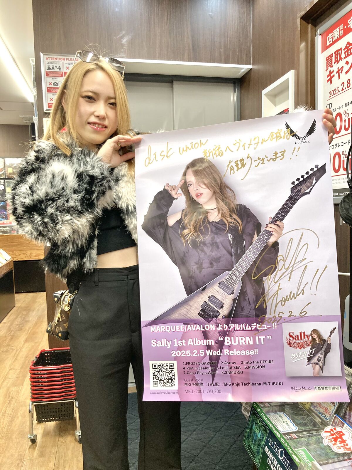 令和を代表する新たなるギター使いSally様ご来店！！初のソロ作『BURN  