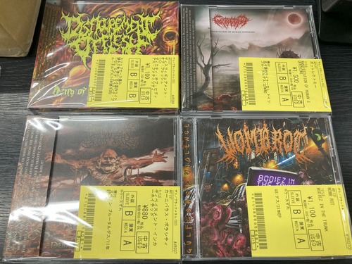 ブルータルデスメタル7枚+ホラーコア1枚セット VULVODYNIA 他レア盤 スラミング・ブルータル・デスメタル 名盤TOP15 (2022年下半期