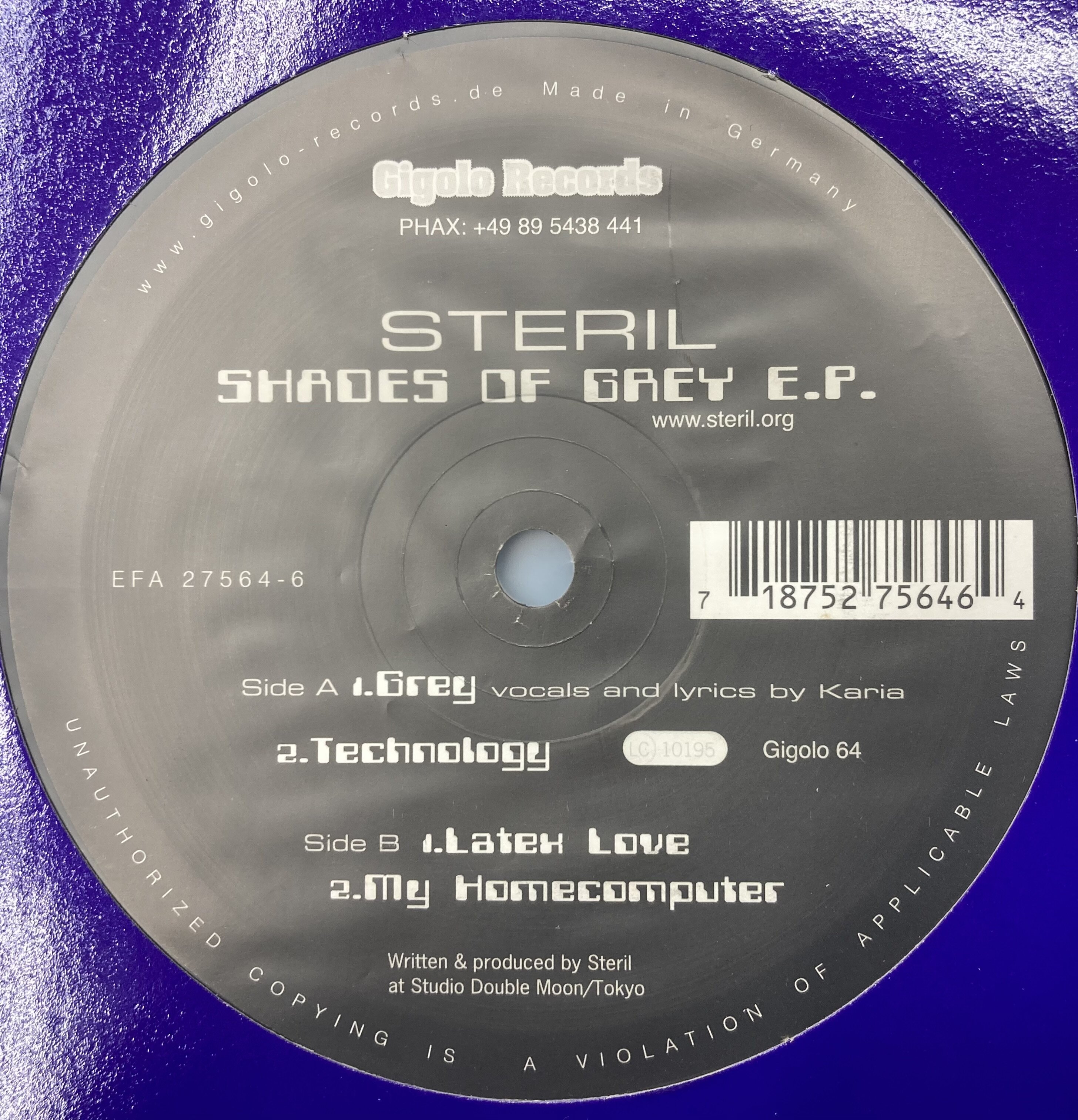 老舗ELECTROレーベル、GIGOLO 中古レコード50枚出品。 ZYKLUS、STERIL