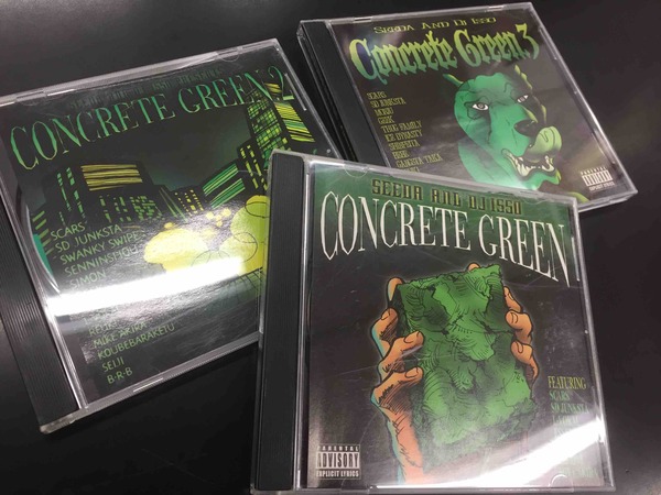 2/24(金)】中古レアMIX CD!!SEEDA AND DJ ISSO / CONCRETE GREENが３作