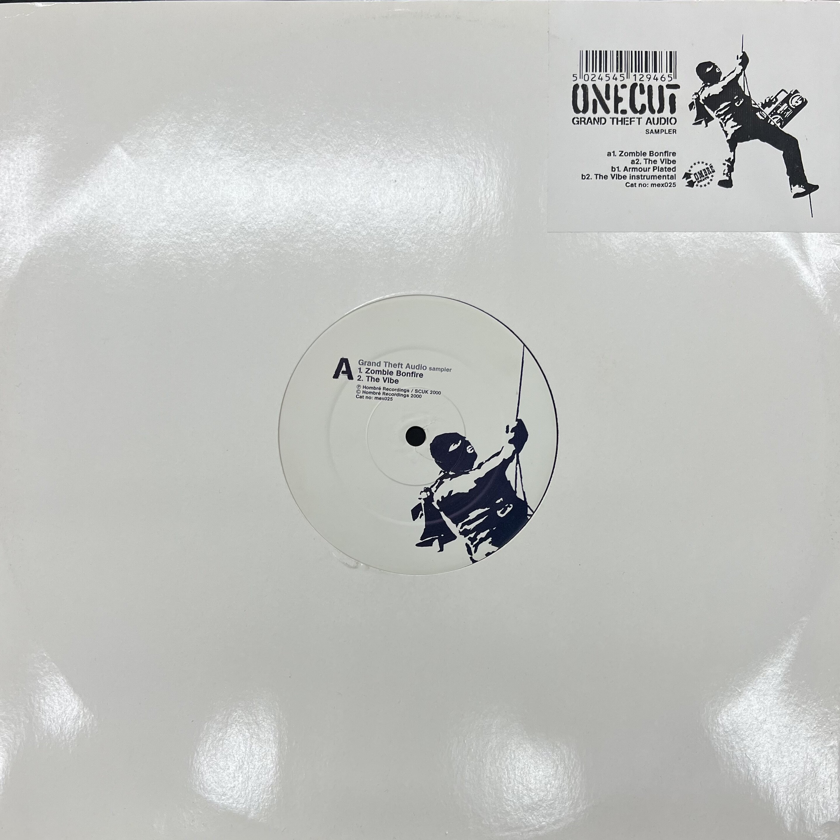 BANKSY ART COVER / One Cut Underground Terror Tactics EP 12 Vinyl