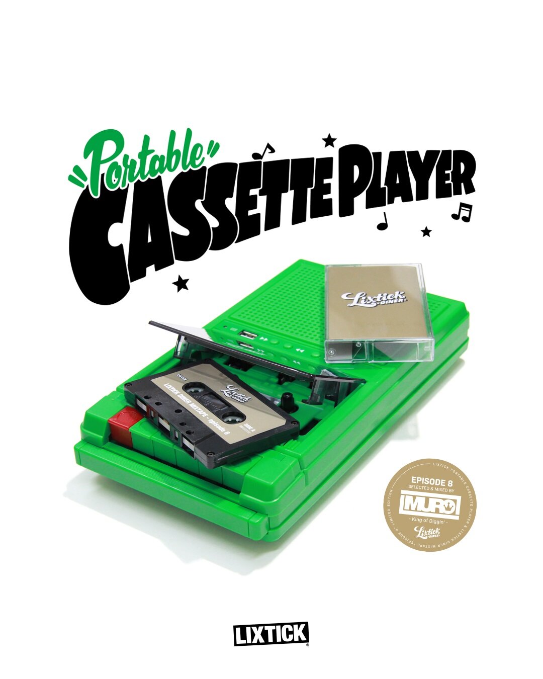 LIXTICK PORTABLE CASSETTE PLAYERが再入荷!!【SUPREME】IT'S OK LIXTICK PORTABLE CASSETTE PLAYERが再入荷!!【SUPREME】IT'S OK